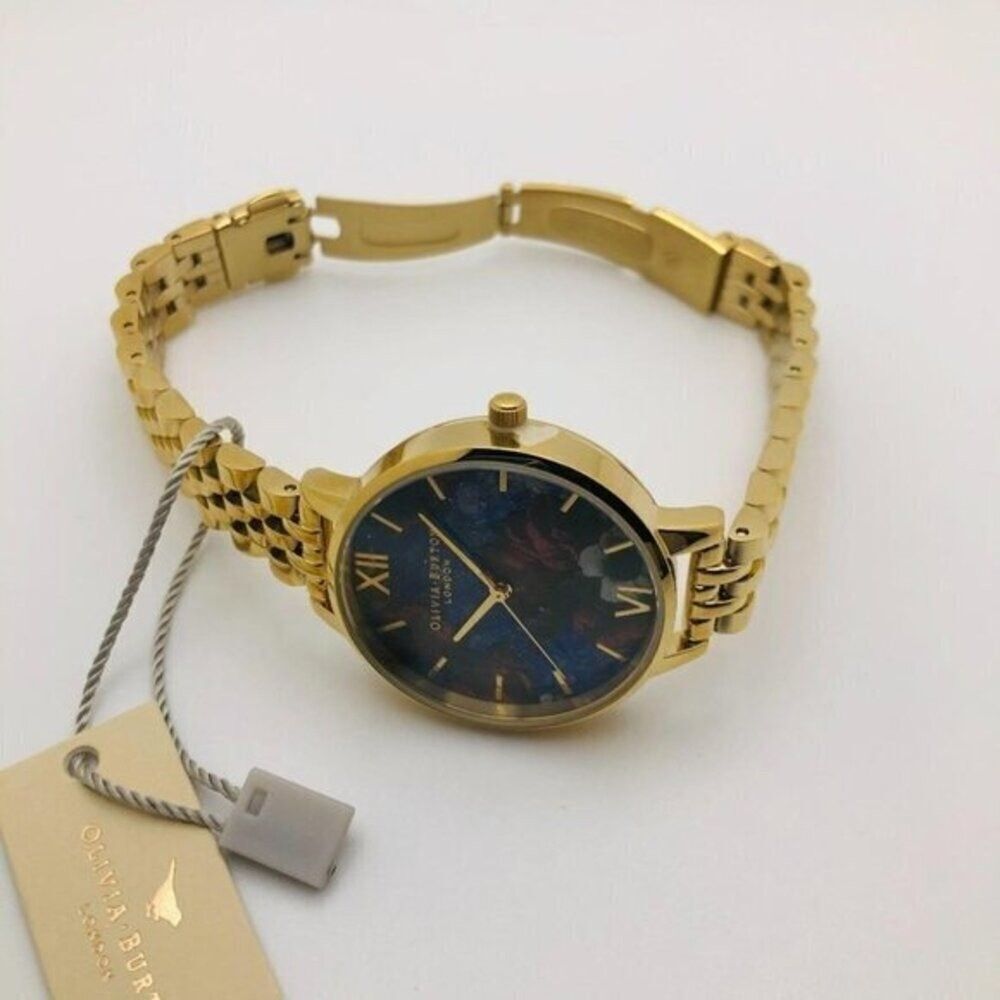 OLIVIA BURTON LONDON Women's Gold-Tone 100% Stainless Steel Bracelet Watch 34mm - Picture 7 of 9